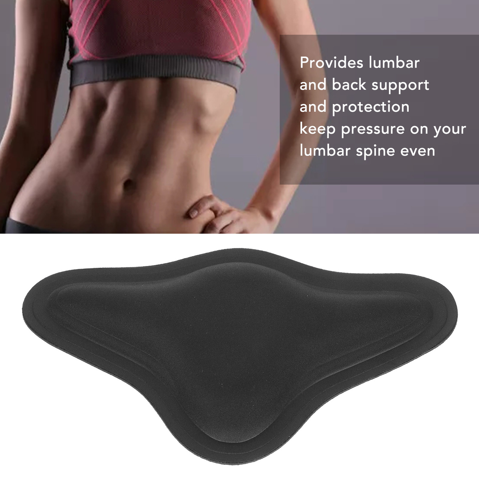 Lumbar Backboard Grey Foam Material Reducing Swelling Elastic Support BT0