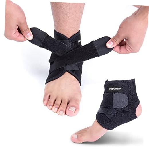 Ankle Support Brace, Breathable Adjustable Wrap, 1 Pack | For Men & Women,