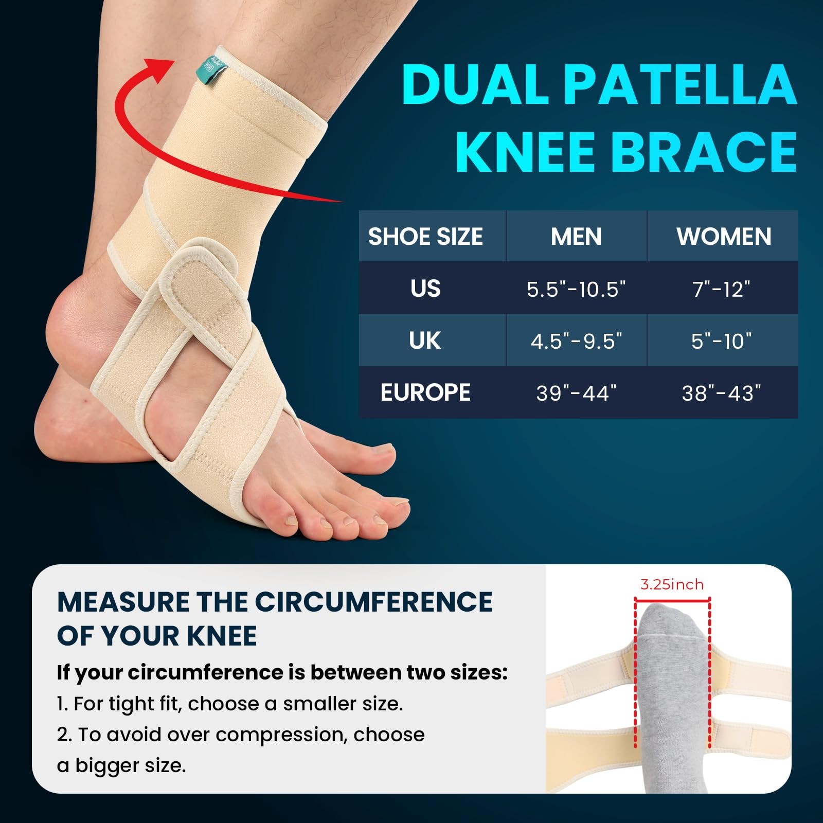 Drop Foot Brace with Arch Support, AFO Ankle Brace for Walking, Relieves Inst…