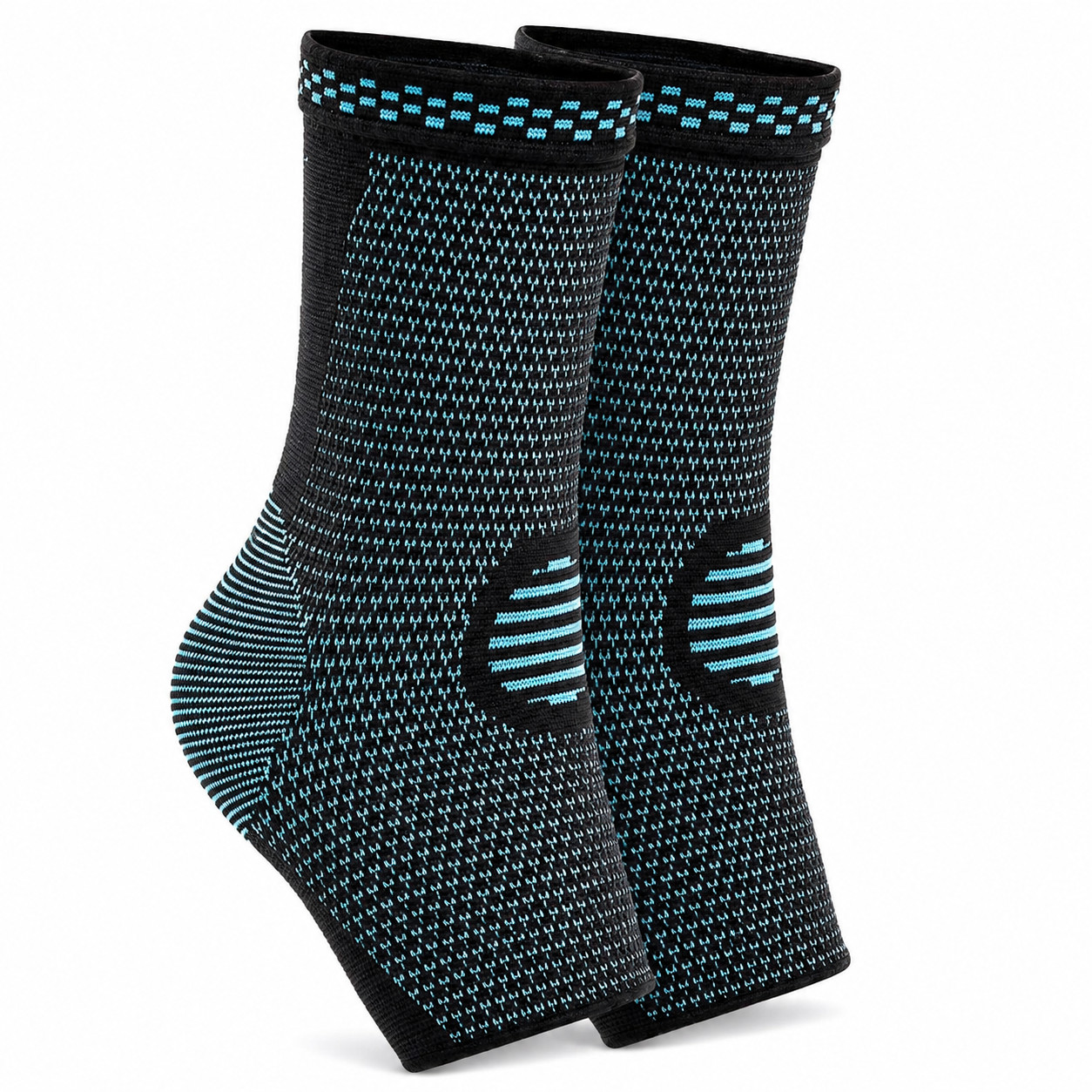 1 Pair Ankle Compression Sleeve Brace Plantar Fasciitis Achilles Tendon Support