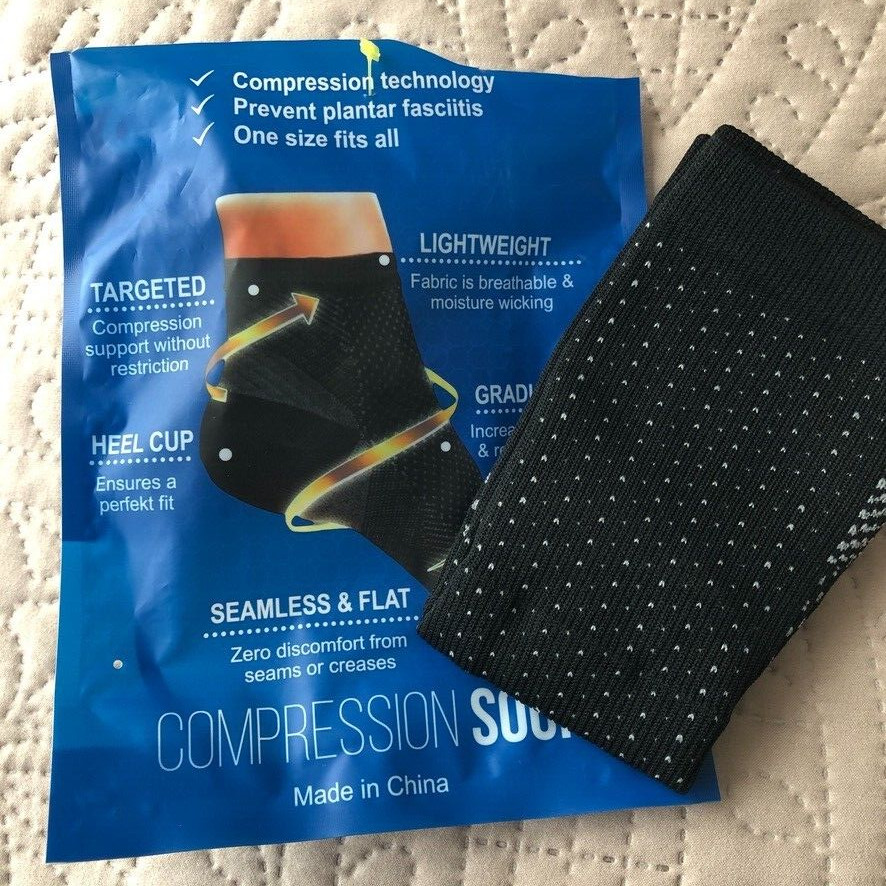 Dr. Sock Black COMPRESSION SOCKS One Size Fits quantity 3, 2 unopened 1 opened