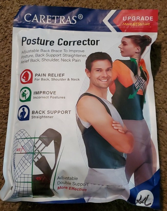 Posture Corrector, Caretras Back Brace Shoulder Neck Back Pain Relief Straighten