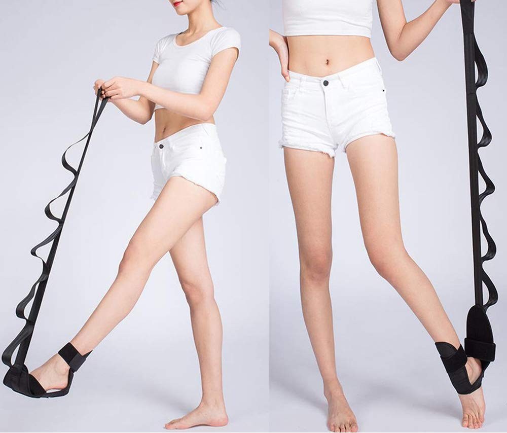 Autonomier Foot and Calf Stretcher, Leg Hamstring Black