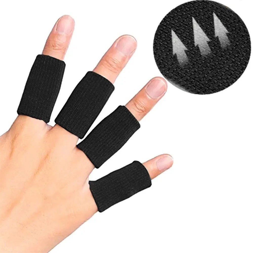 10PCS Finger Support Sleeves Thumb Brace Sports Compression Protector Gloves
