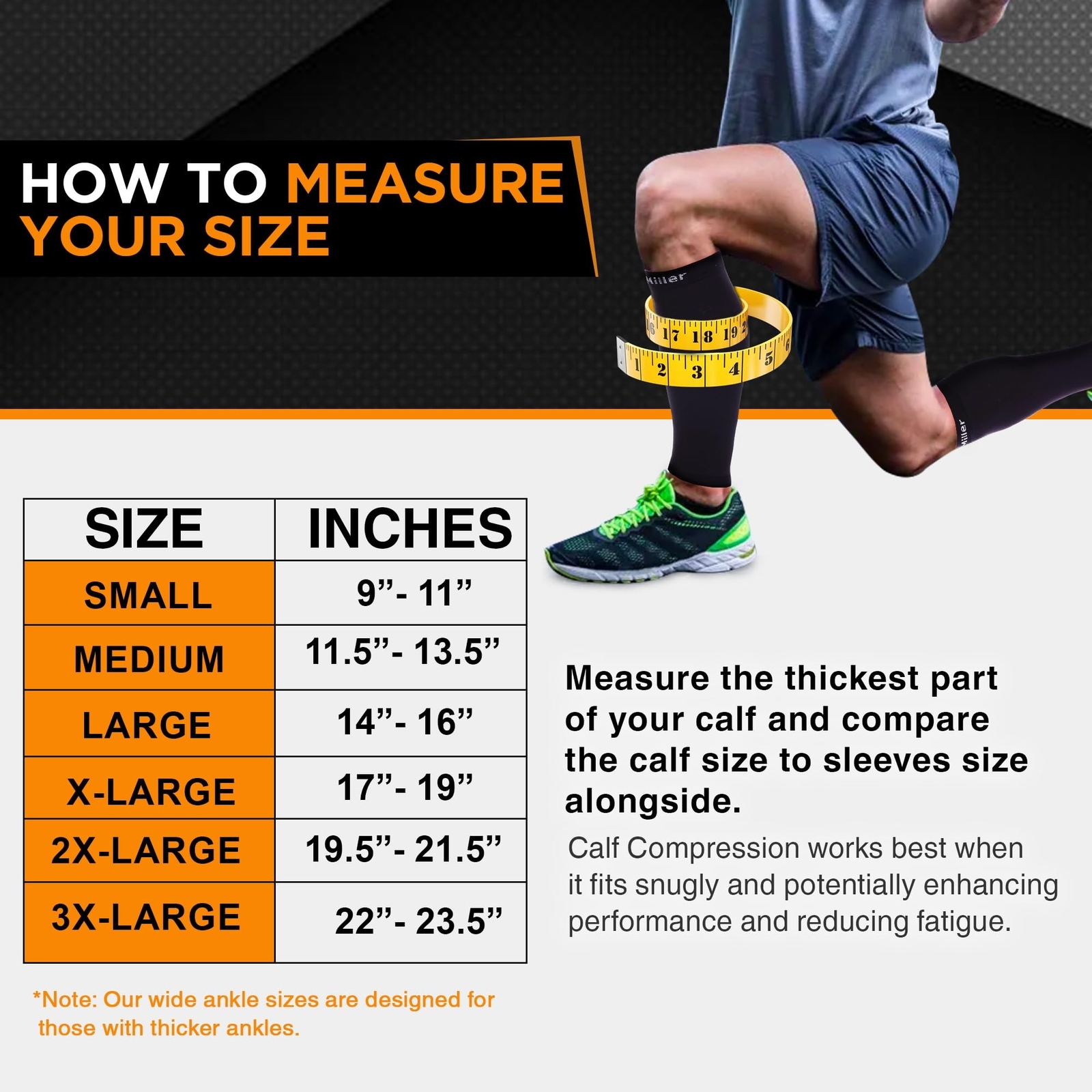 Doc Miller – Compression Calf Sleeve for Short Men & Women, Medical Grade, 15…