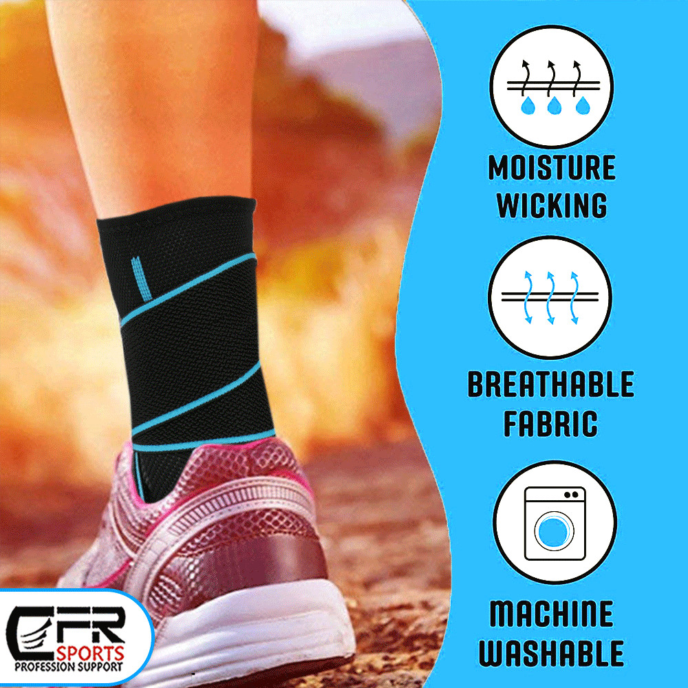 Ankle Support Compression Foot Brace Strap Achilles Tendon Plantar Pain Wrap Gym