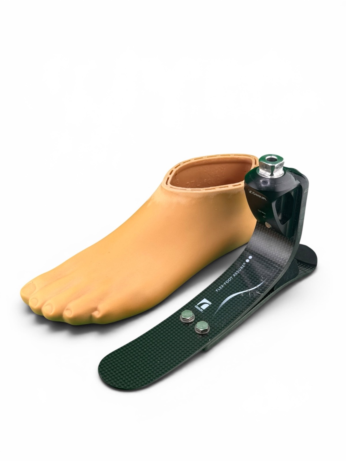 Ossur flex foot assure prosthetic foot. Size 27. Category 3. Left shell