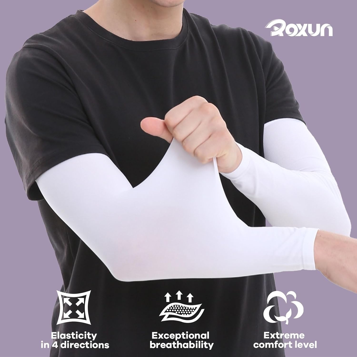 Cooling Arm Sleeves UV Sun Protection Sport Compression for Men Women UPF50