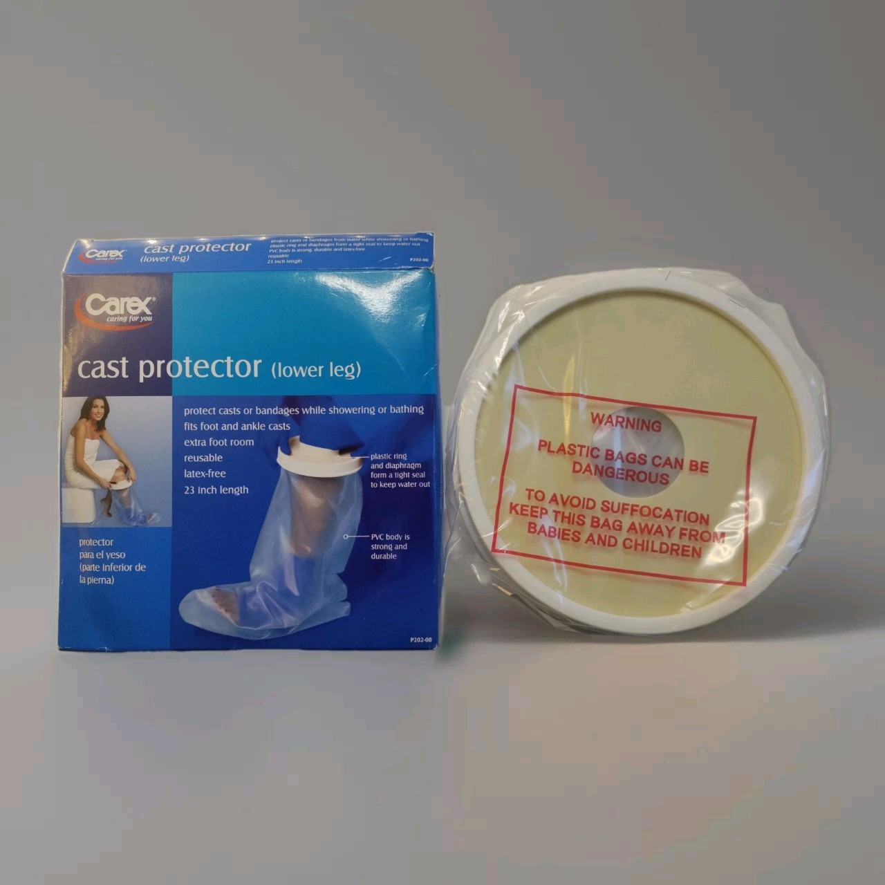 Carex Leg Cast Protector- Lower Leg Free Shipping P202 Open Box