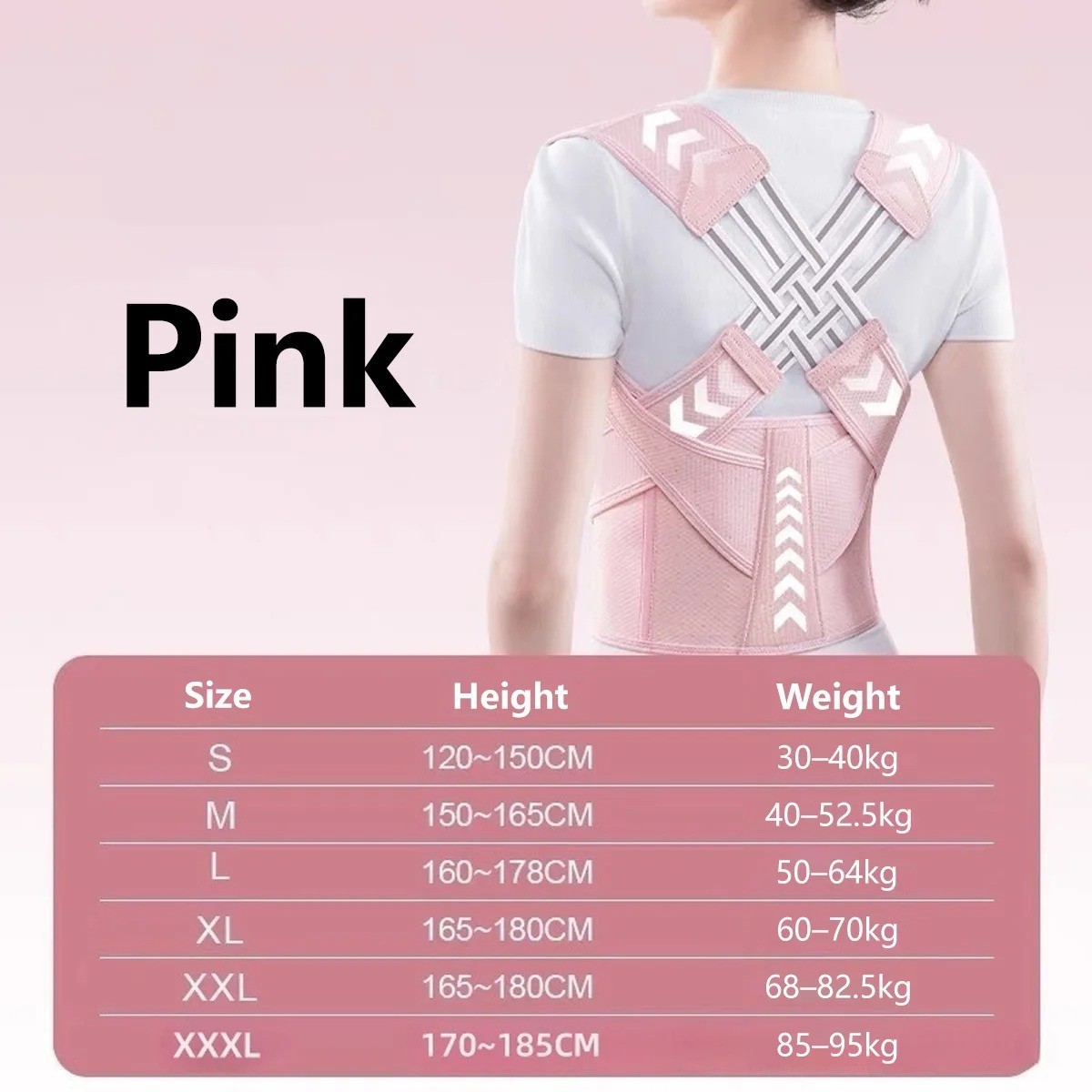 Adjustable Posture Corrector Back Support Belt Spine Alignment Waist Brace