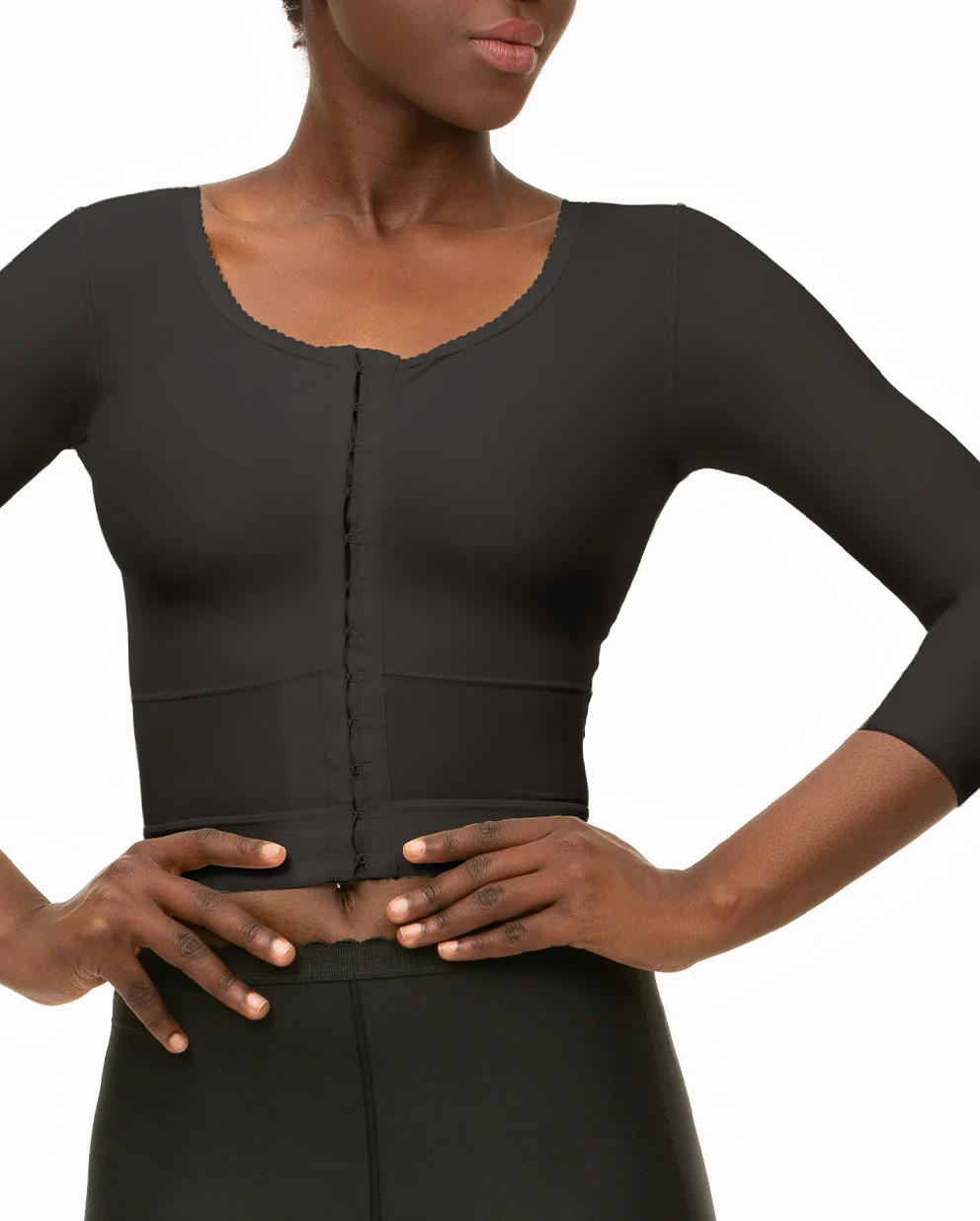 Isavela VS03-MS Compressionwear Vest with Medium Sleeves Bolero Length