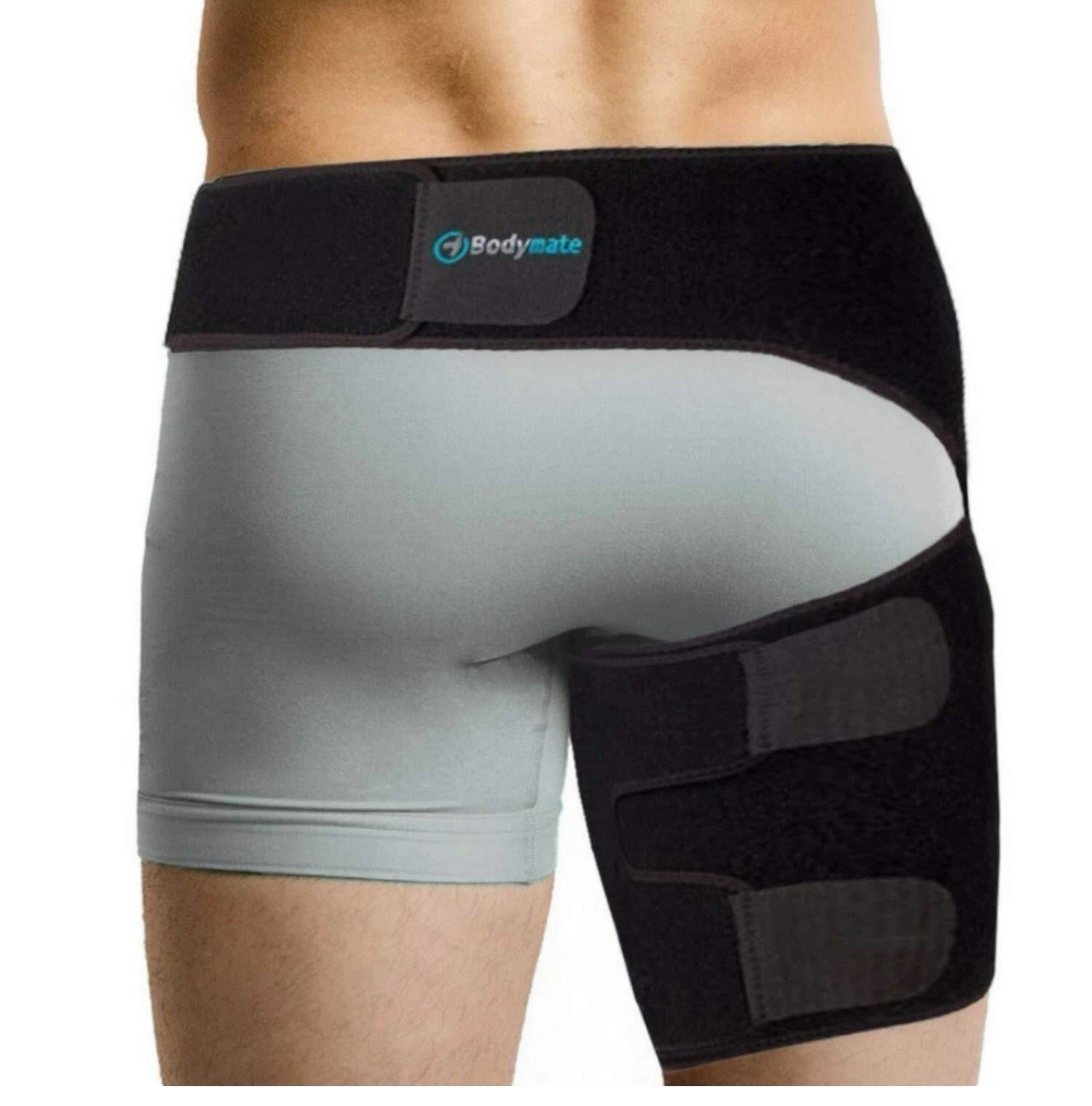 BODYMATE Hip Brace for Sciatica Pain Relief Si Sacroiliac Belt, Black, M