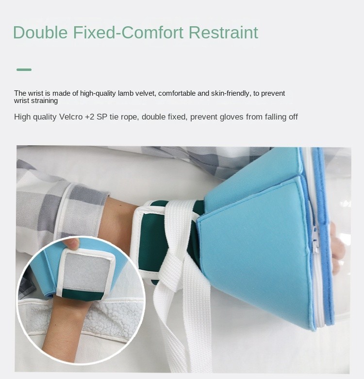 Lantern Restraint Gloves Hemispherical Transparent PVC Wrist Fixation Belt