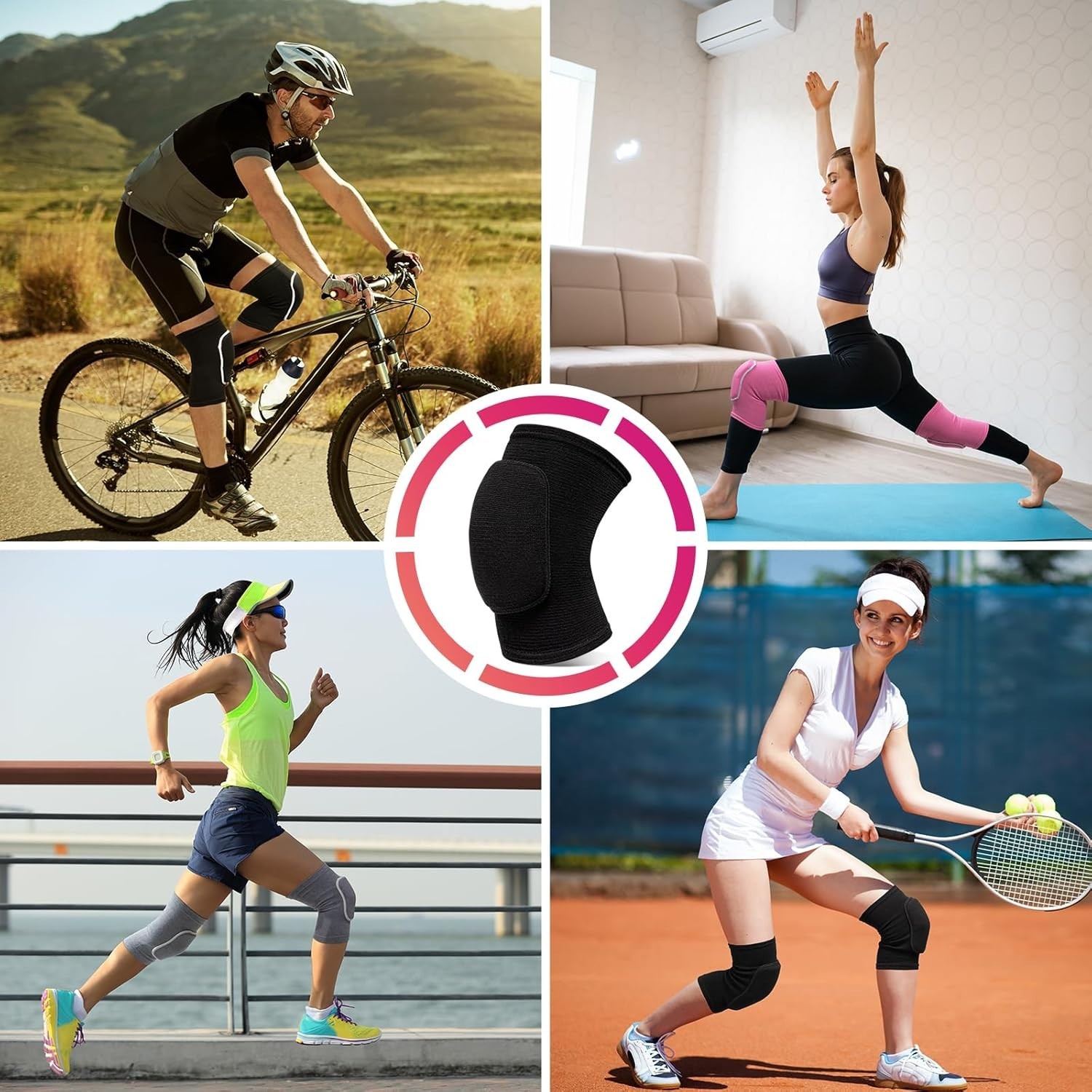 Rodilleras De Baloncesto Gym Volleyball Basketball Para Trabajo & Dolor Rodillas