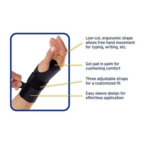 3M Futuro Sport 48401 Wrist Brace Support Left Hand Small Medium Moderate 1ct