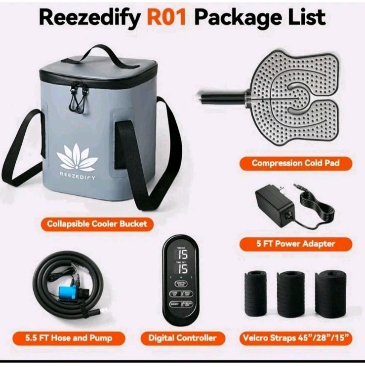 Reezedify Cold Therapy Ice Machine – Knee Shoulder Hip after Surgery Compression