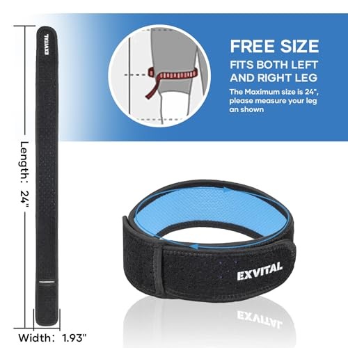 EXVITAL IT Band Straps Iliotibial Band Brace Relieve ITB Syndrome for 1 Pack