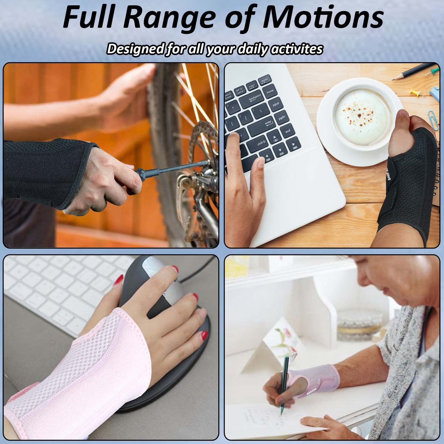 Compression Wrist Brace for Men and Women, Recovery Night Wrist Sleep Support…