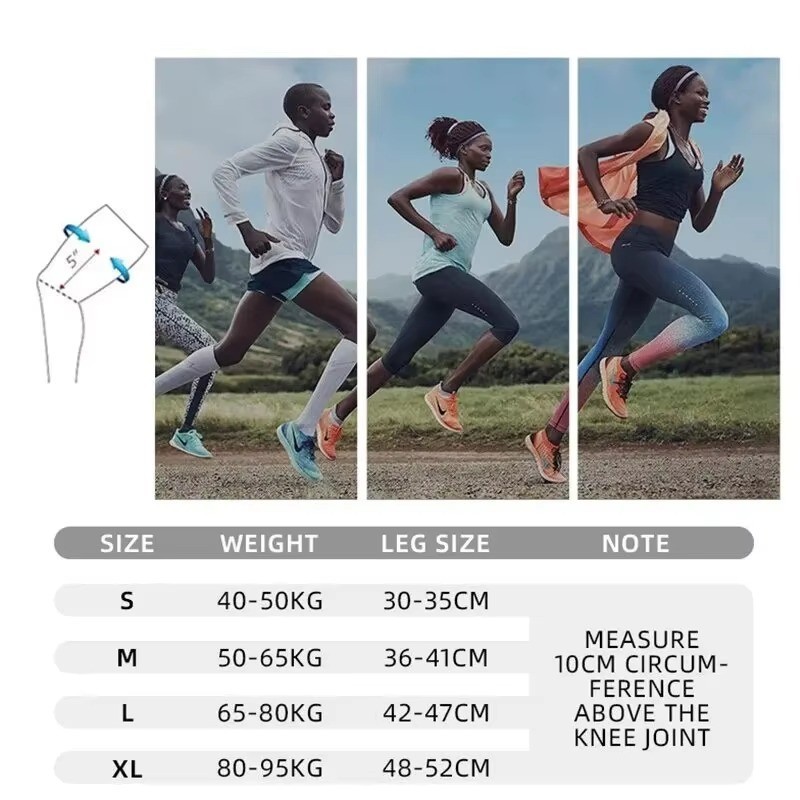 Knee Sleeve Compression Brace Support For Sport Joint Pain Arthritis Relief NEW