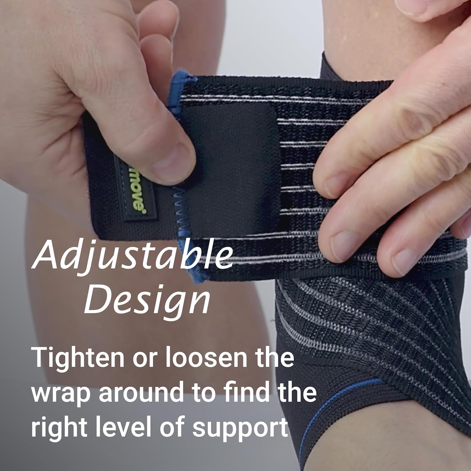 Actimove Ankle Support Elastic Wrap Around Black Medium