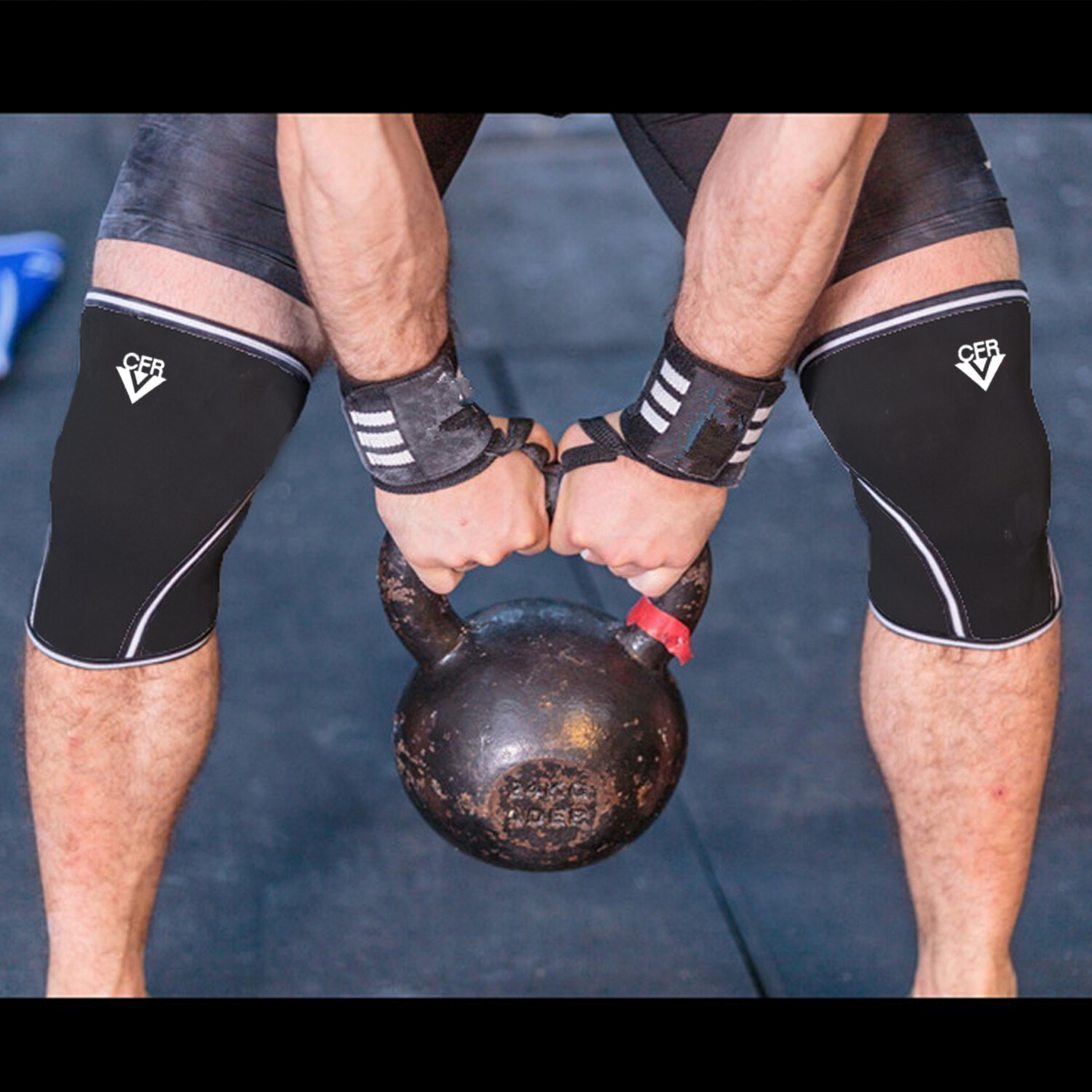 CFR Knee Sleeves Support Compression Weightlifting 7mm Neoprene Squats Women Men