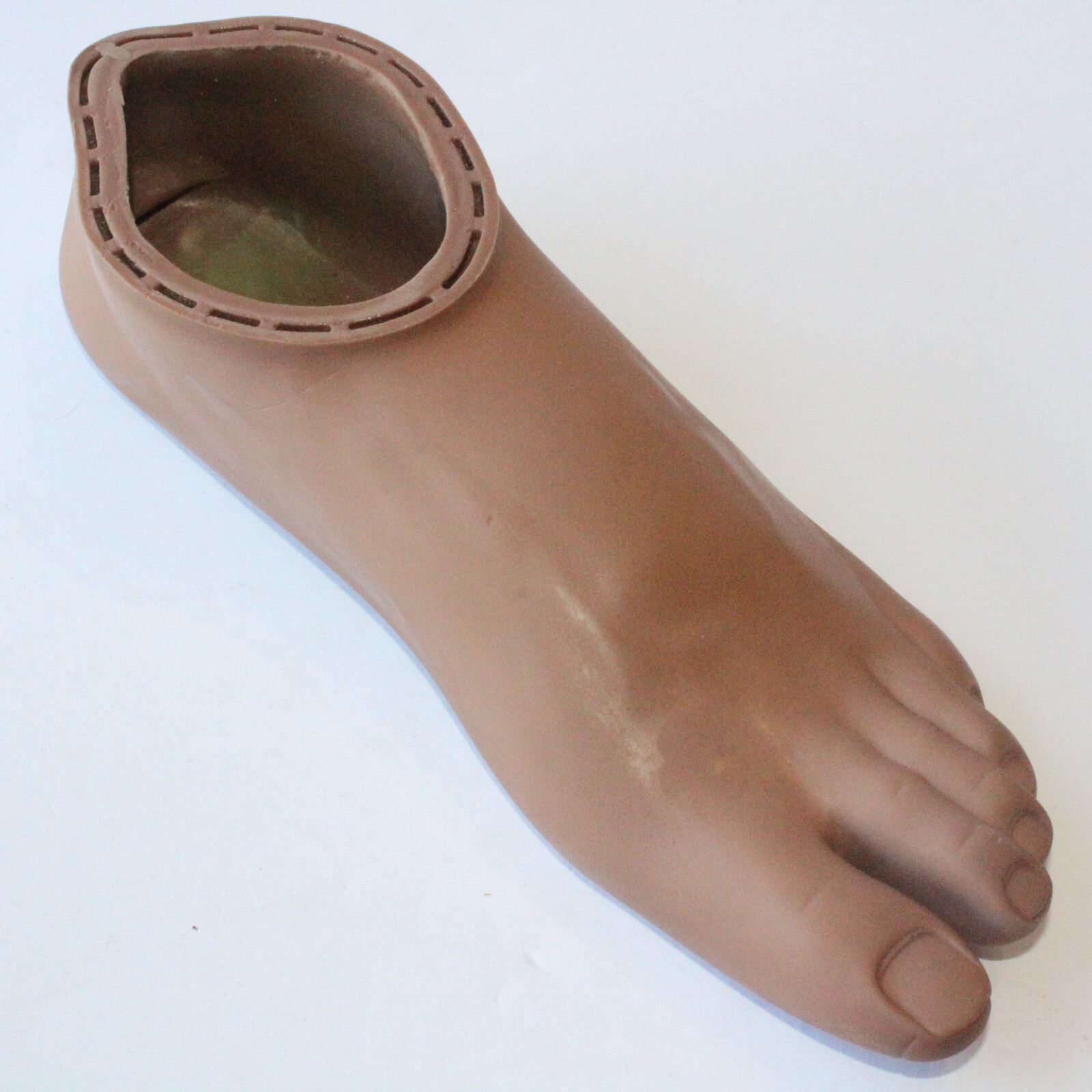OSSUR PROSTHETIC K2 SENSATION LEFT SANDAL TOE FOOT SHELL Sz 28 BROWN