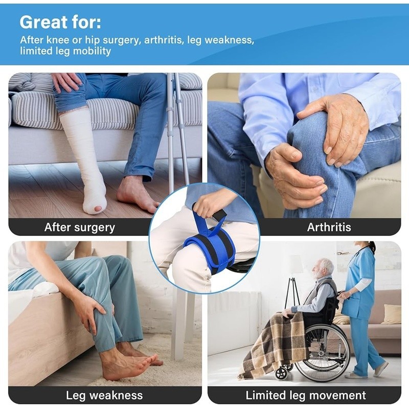 Leg Lifter Strap Independence Mobility Aid Knee Hip Rehab Recovery Tool New