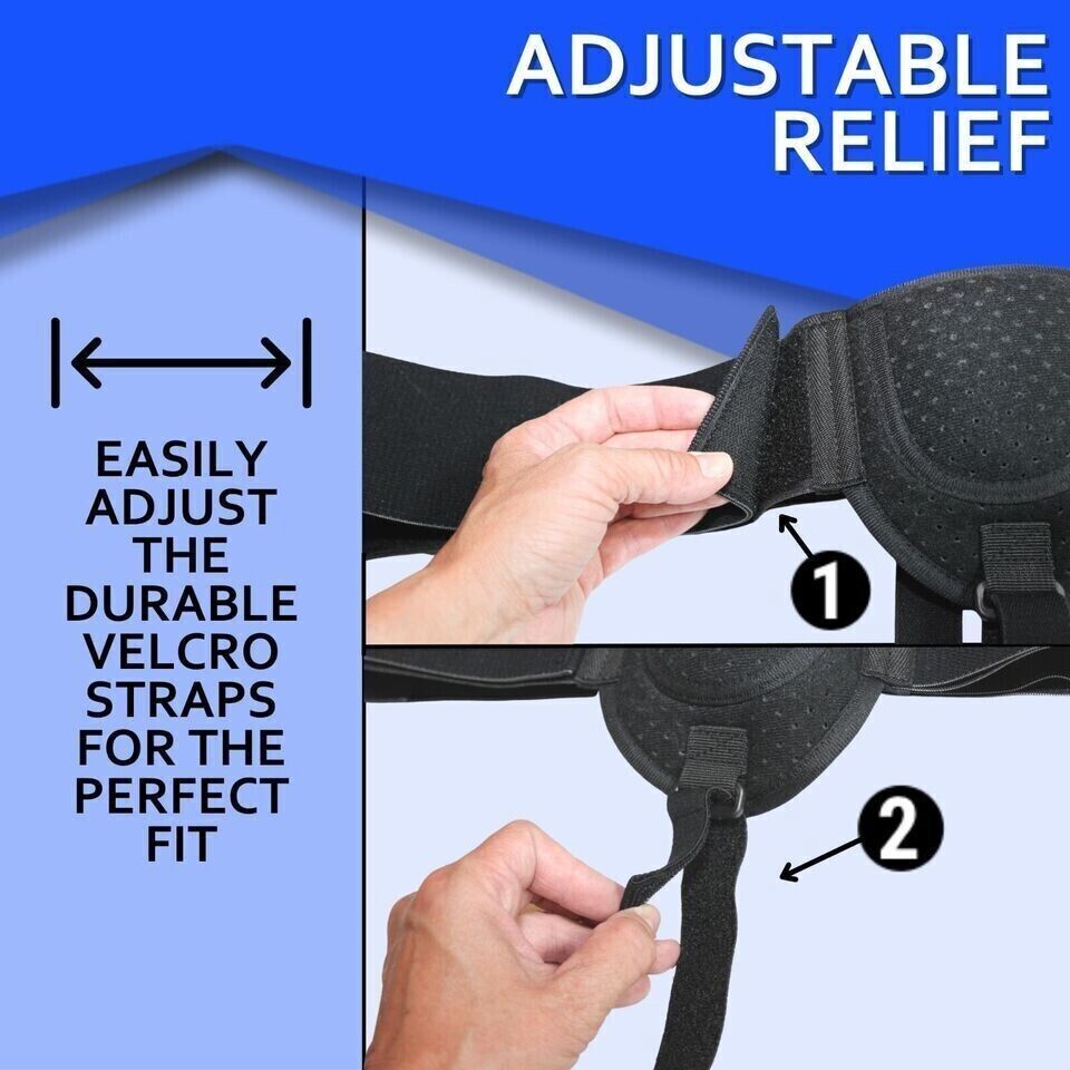 Inguinal Hernia Support Belt Double Truss Pads Special Foam Adjustable Elastic