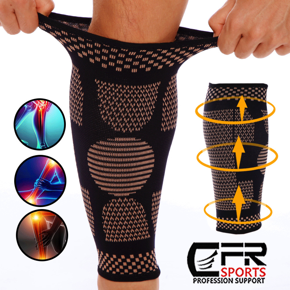 Copper Compression Socks 20-30mmHg Graduated Calf Leg Support Sports Mens Womens