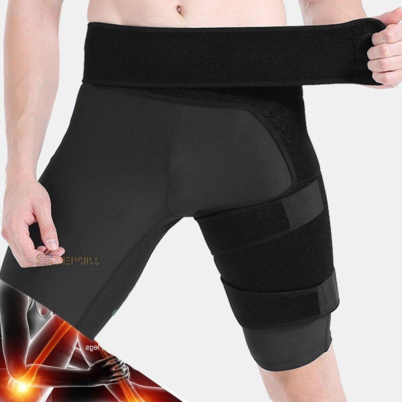 Hip Brace Compression Support Wrap for Sciatica Relief Thigh Recovery Left Right