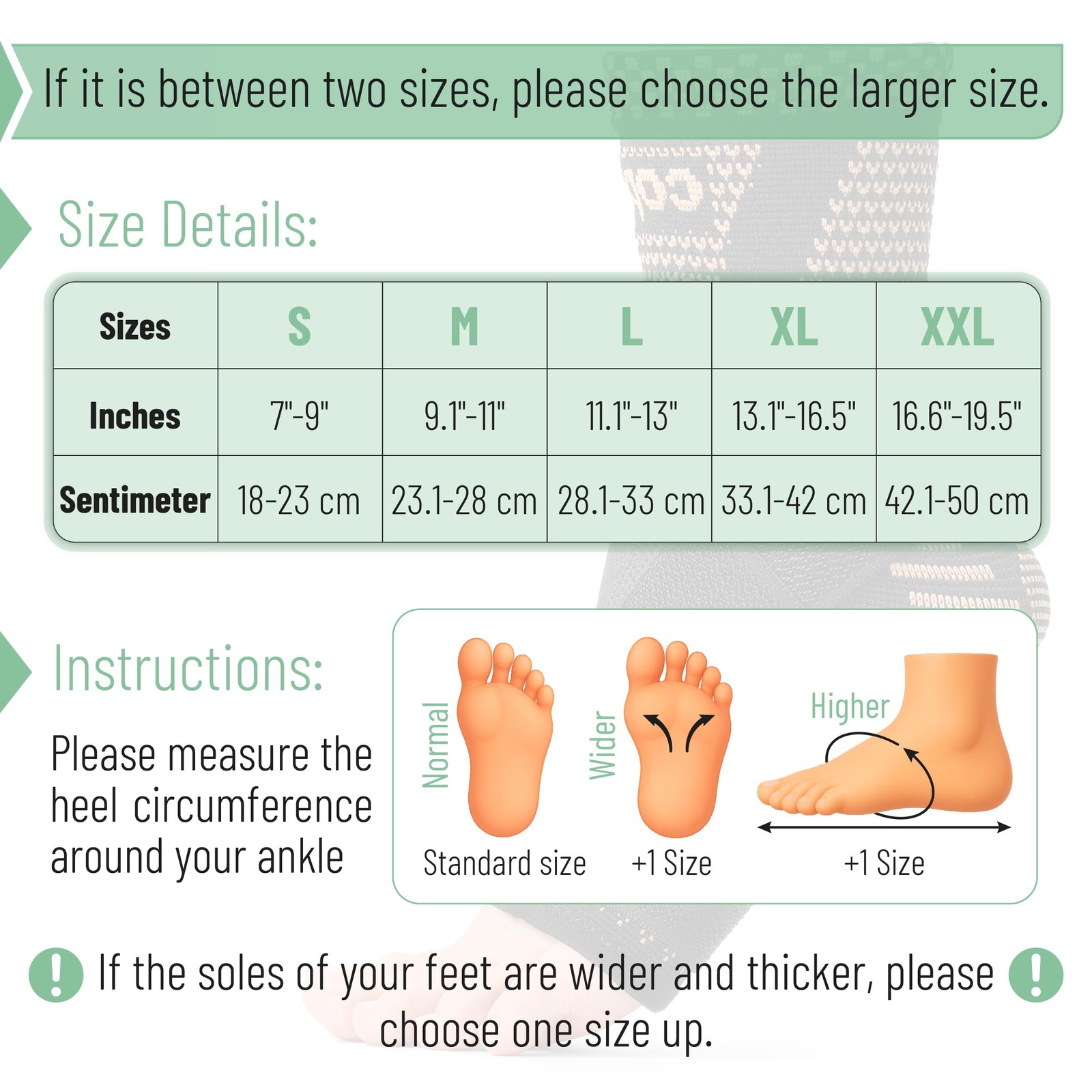 DR JK- Ankle Brace for Women and Men, Large, 1 Pair, Copper and Black, Adjust