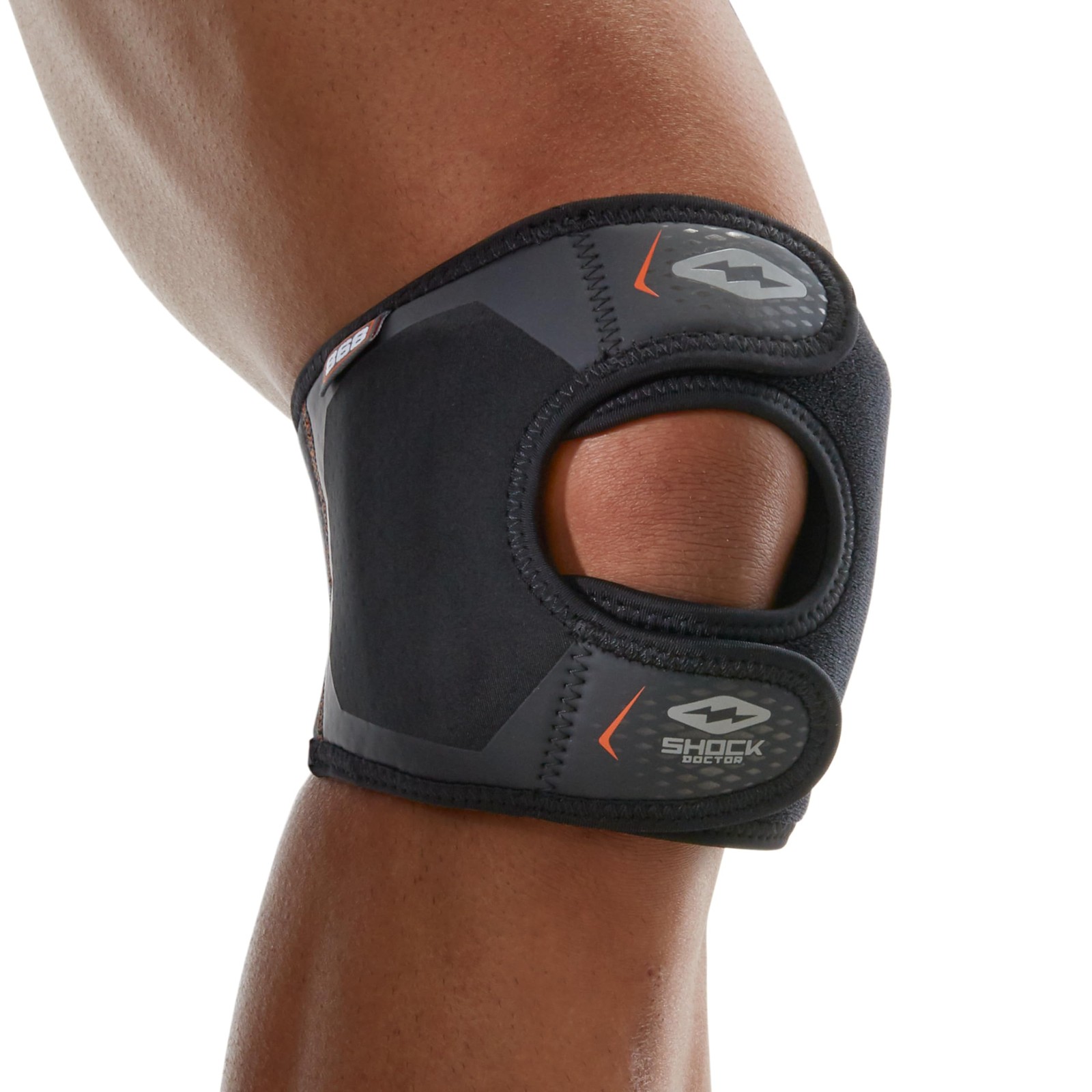 Shock Doctor Knee/Patella Support Wrap with Dual Strap Large-X-Large, Black