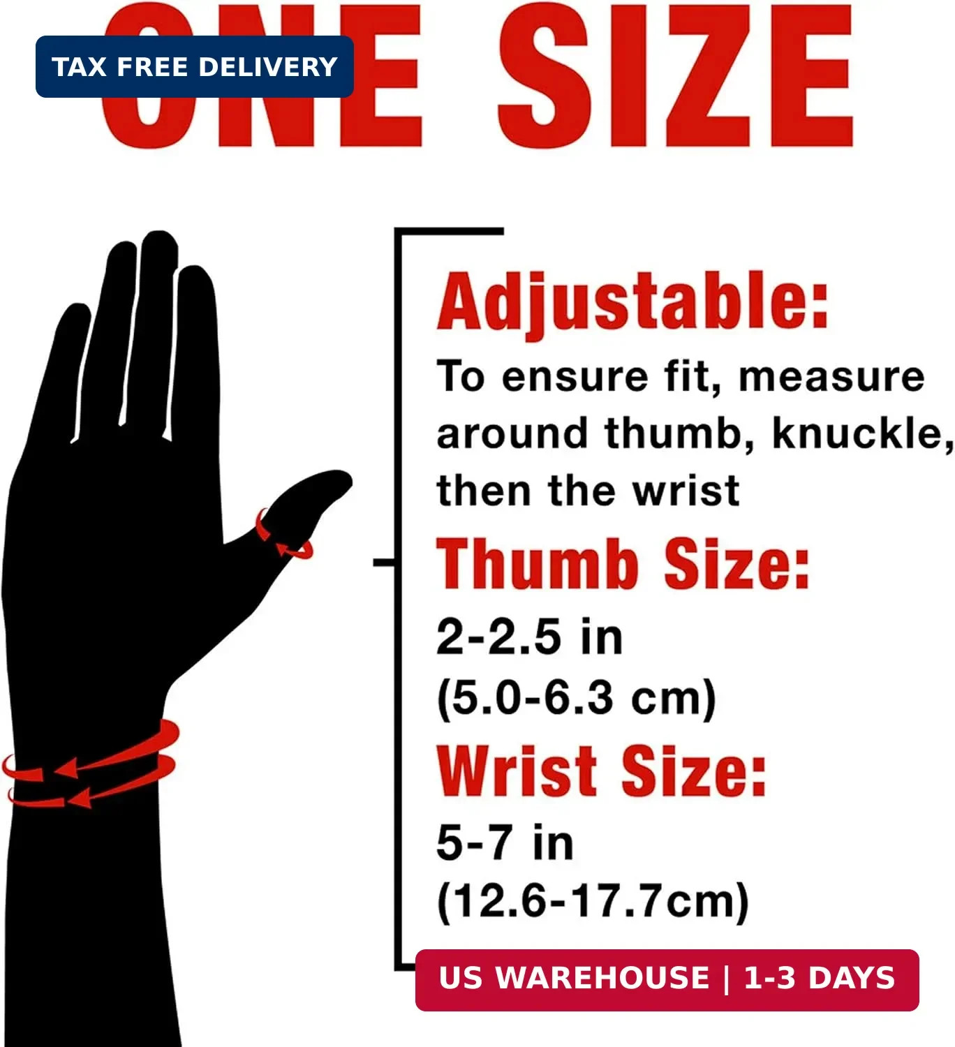 ACE Brand Deluxe Thumb Stabilizer, Adjustable, Black, 1/Pack