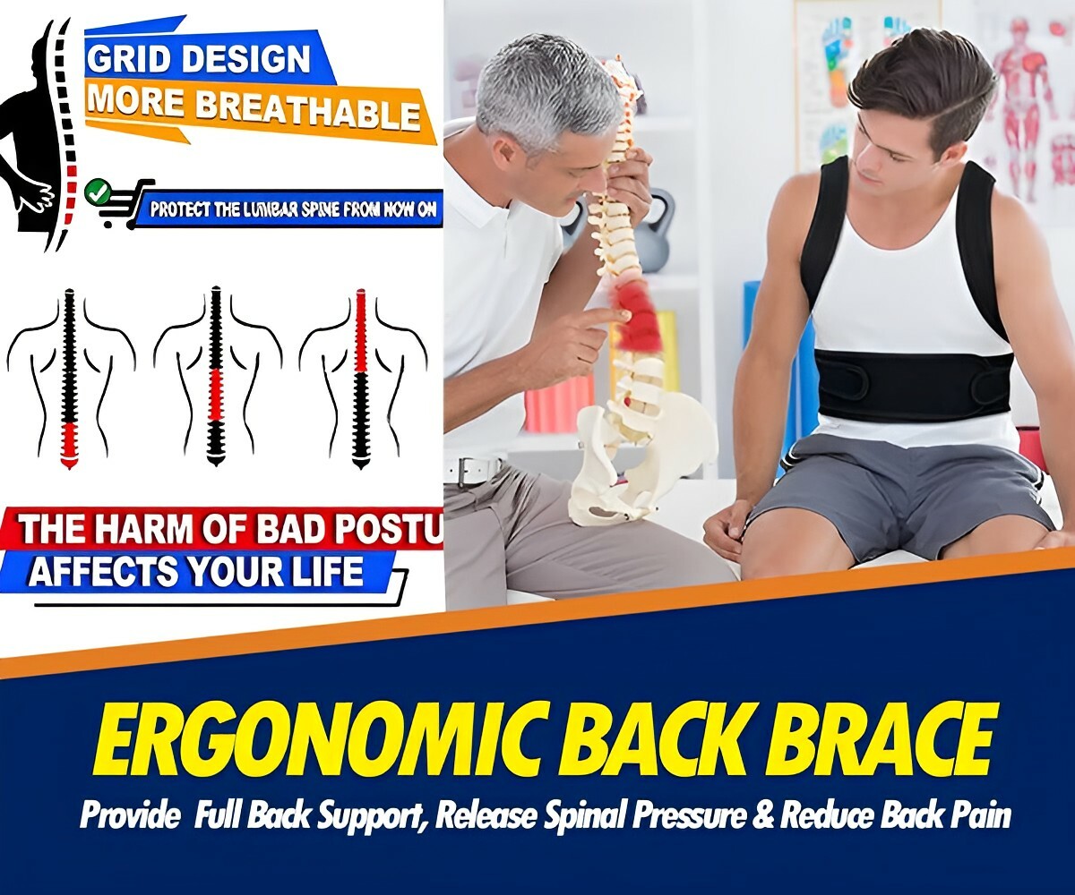 Back Brace Posture Corrector for Men Women Upper & Lower Back Pain Relief Corset