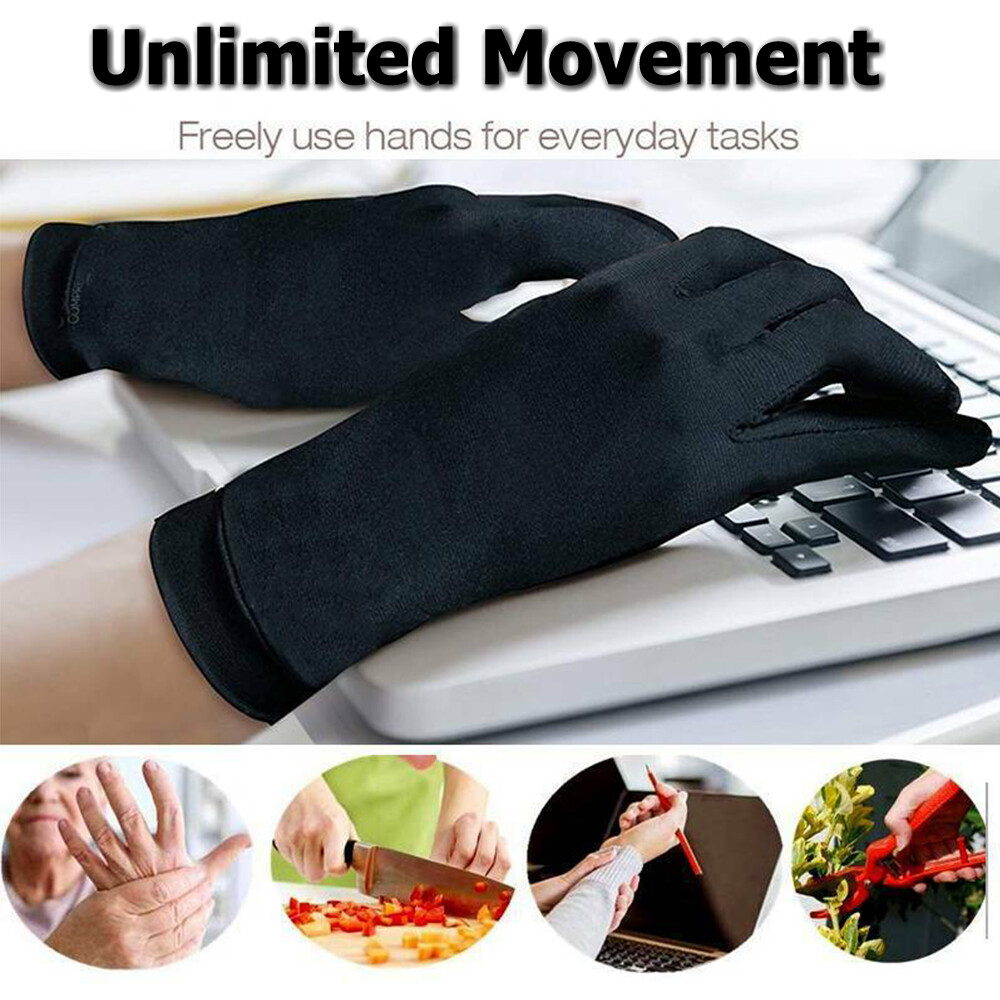 Unisex Copper Arthritis Compression Gloves Sport for Carpal Tunnel Joint Pain