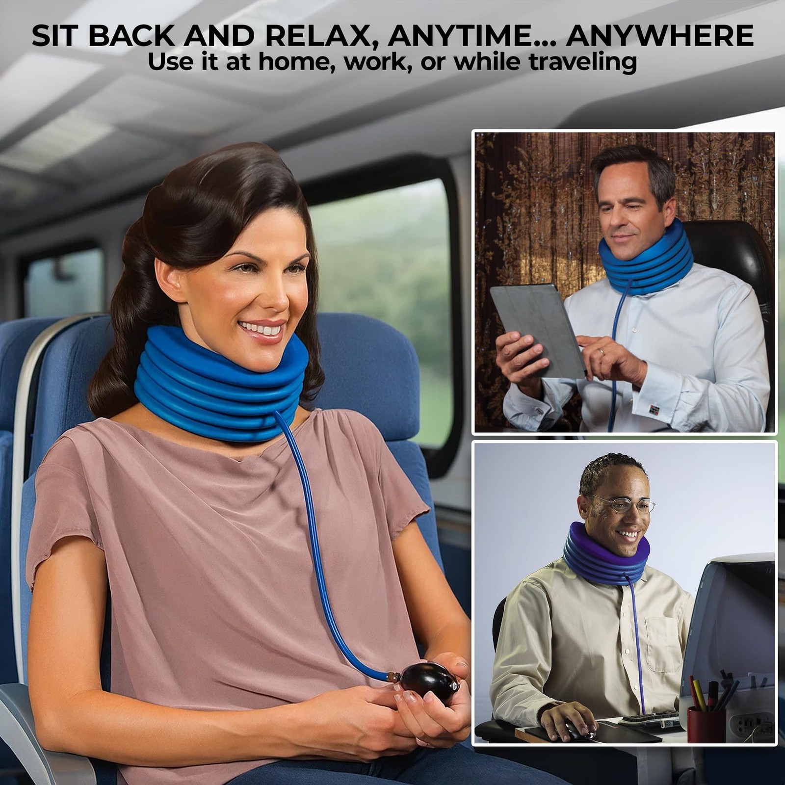 Portable Neck Traction – Large Cervical Distraction Device Neck Pain , Headac…