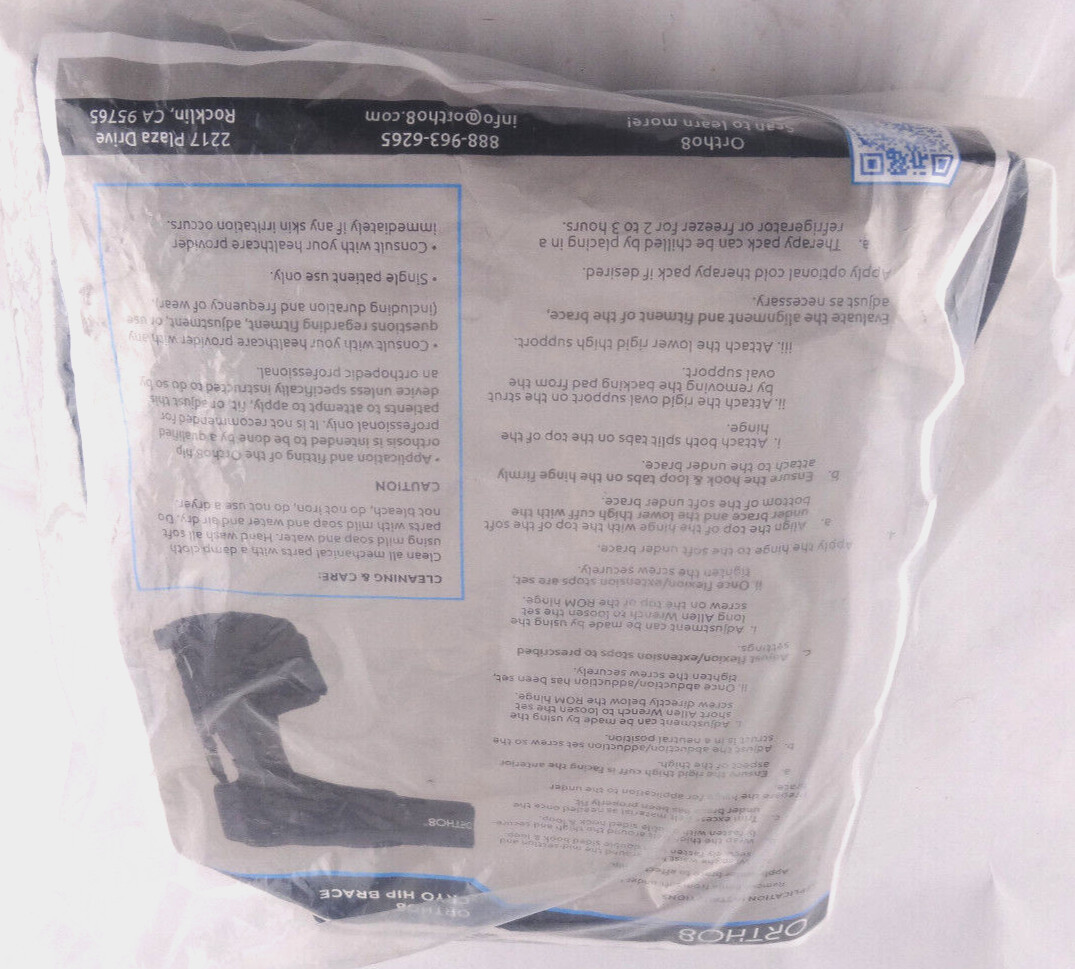 ORTHO8 Cryo8 Hip Orthosis Hip Brace 08-0034 L1686 *SLEEVE ONLY* Free Shipping