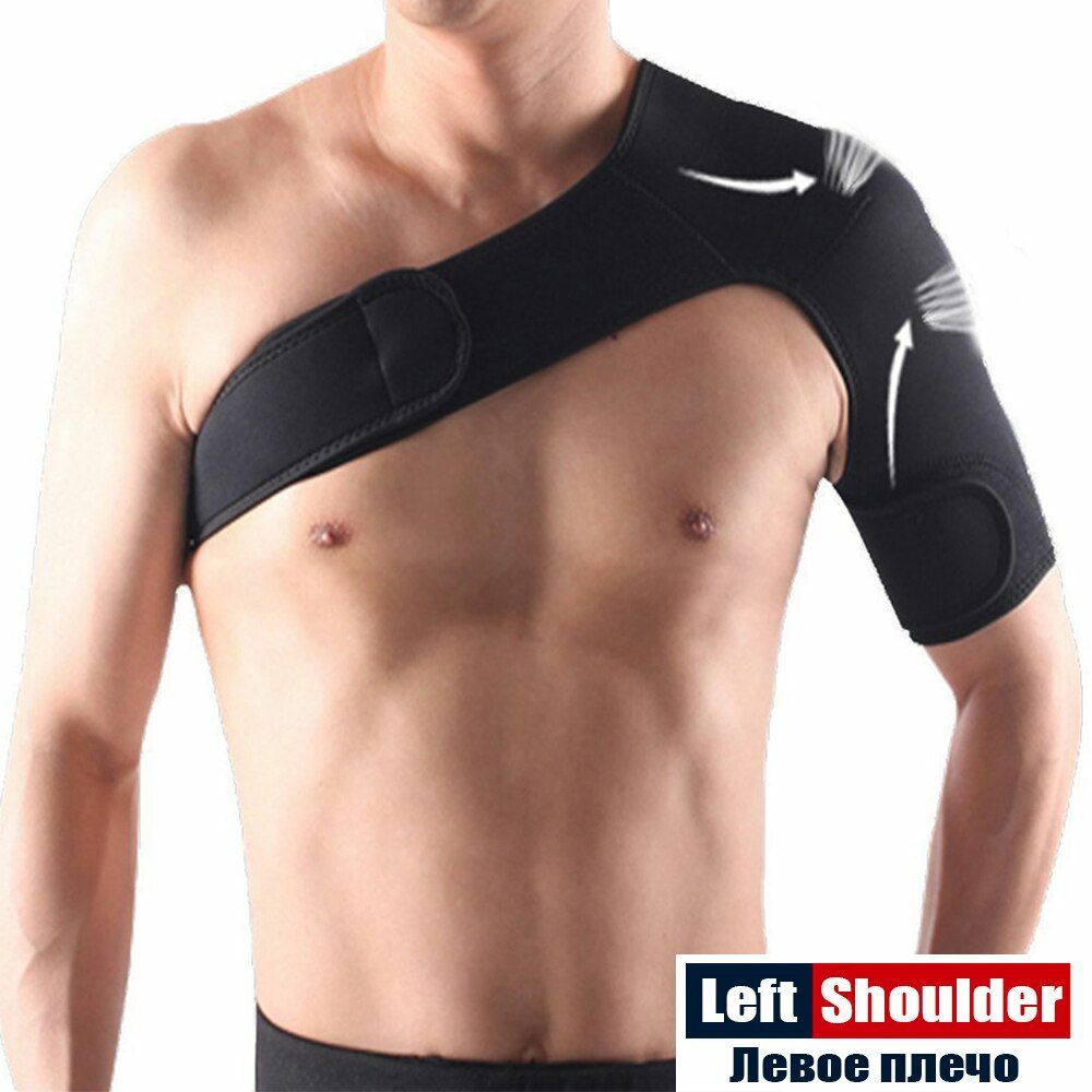Shoulder Support Strap Adjustable Back Brace Neoprene Guard Wrap Belt Unisex