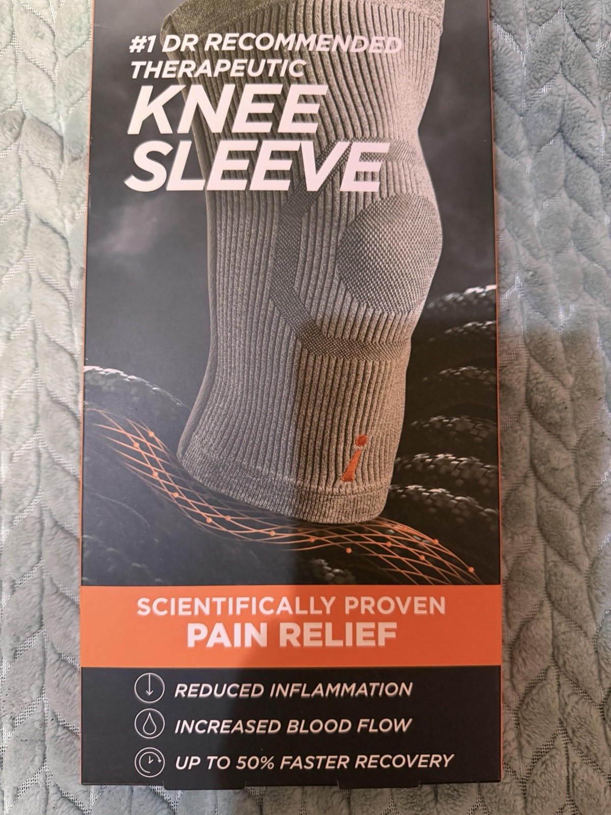 Incrediwear Knee Sleeve Gray XL Grey Extra Large New