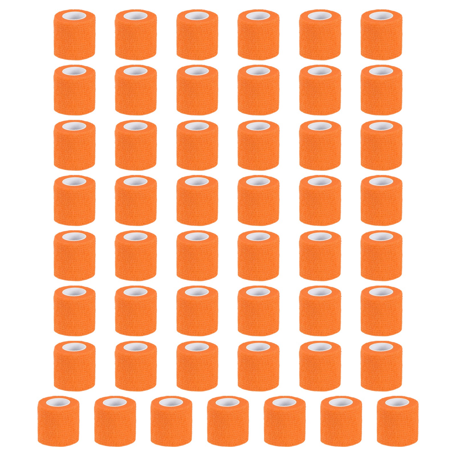 Self Adhesive Bandage Wrap 177″ x 2″, 50 Pcs Wrap Tape, Orange