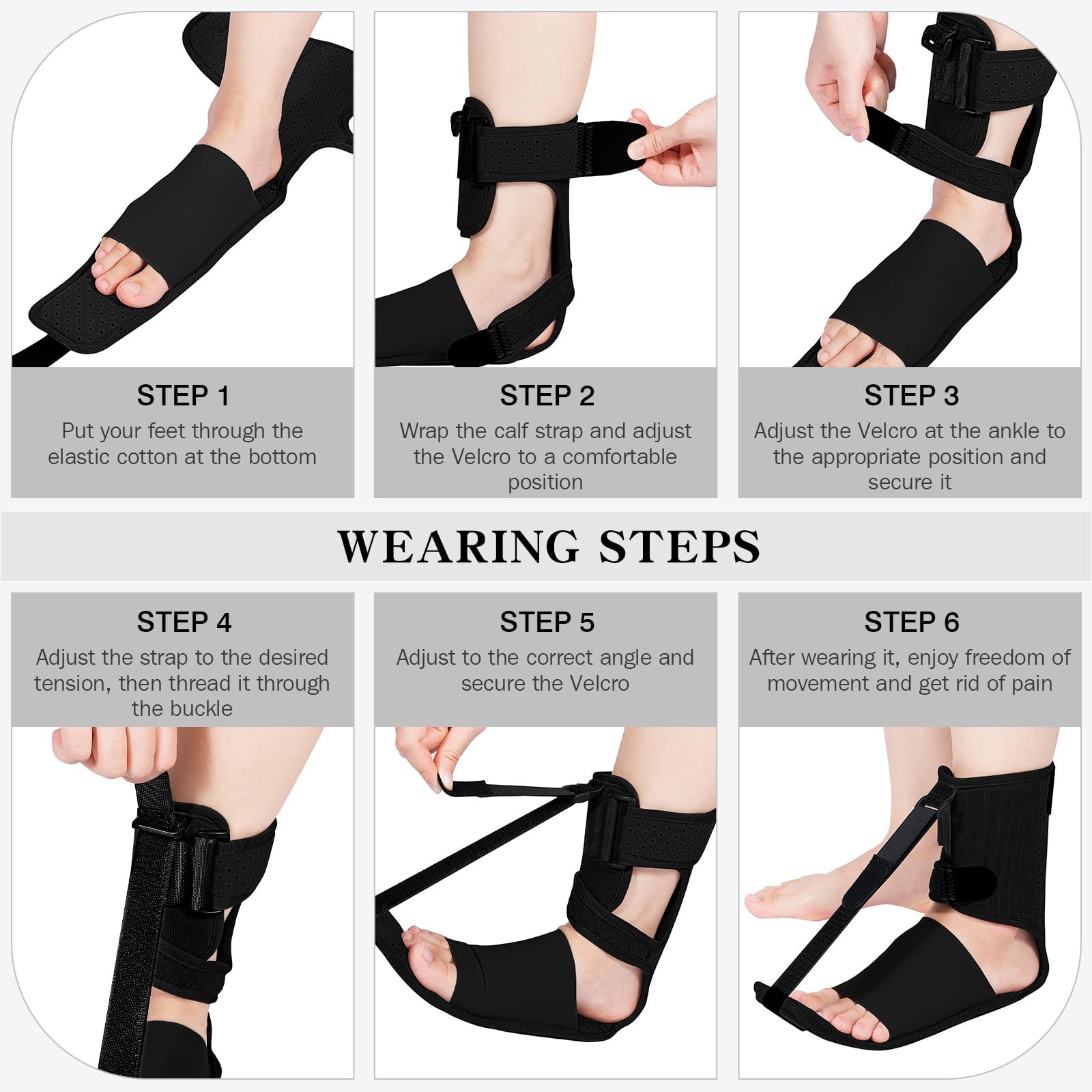 exhood Upgraded Plantar Fasciitis Night Splint,Plantar Fasciitis Relief