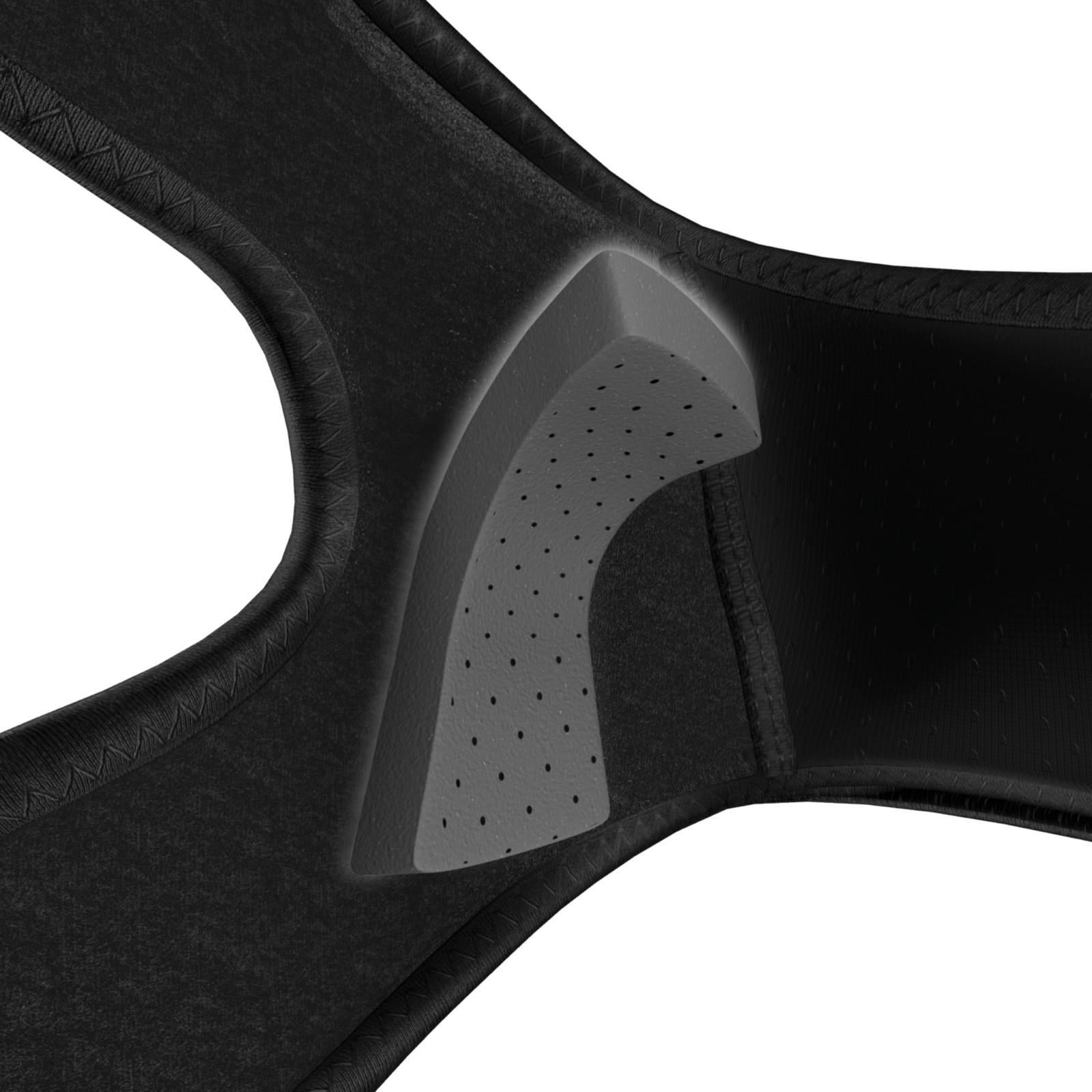 Shock Doctor Knee/Patella Support Wrap with Dual Strap Compression Black