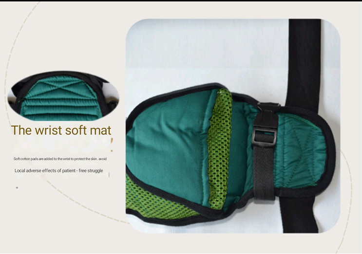 Medical Restraint Glove Thicked Bedridden Patient Anti Fall Hand Constraint