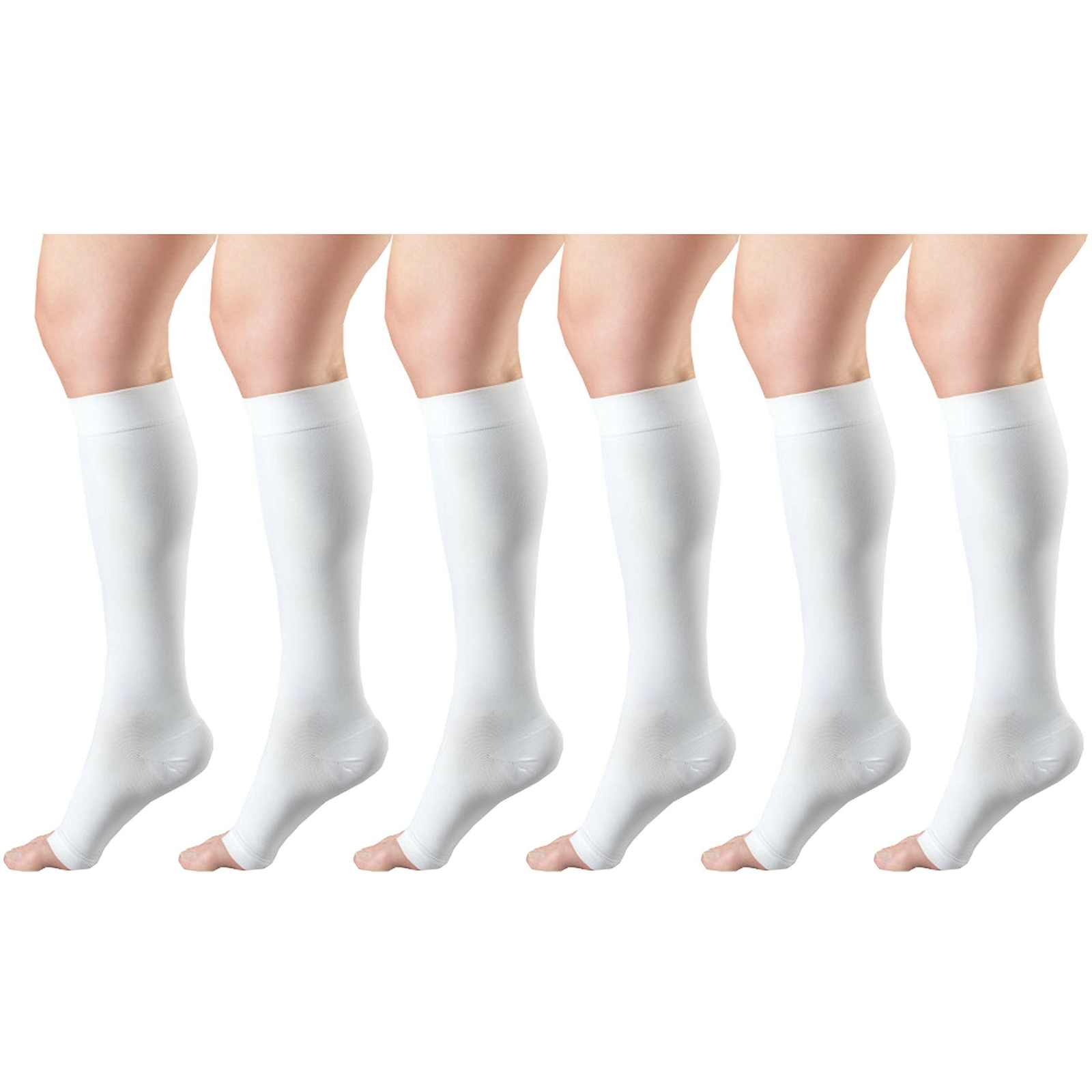 20-30 mmHg Compression Stocking for Men and Women, Knee High Length, Open Toe…