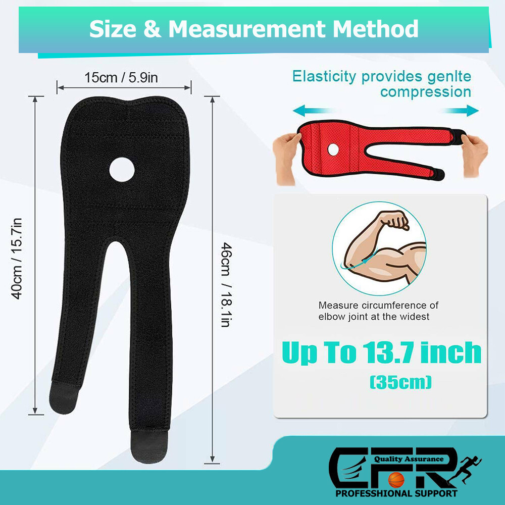 Women Men Sports Elbow Brace Support Arthritis Tendonitis Arm Joint Pain Straps