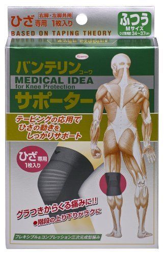 Kowa Vantelin Knee Protection Support Pad (Medium Size) 6 Colors (34-37cm)