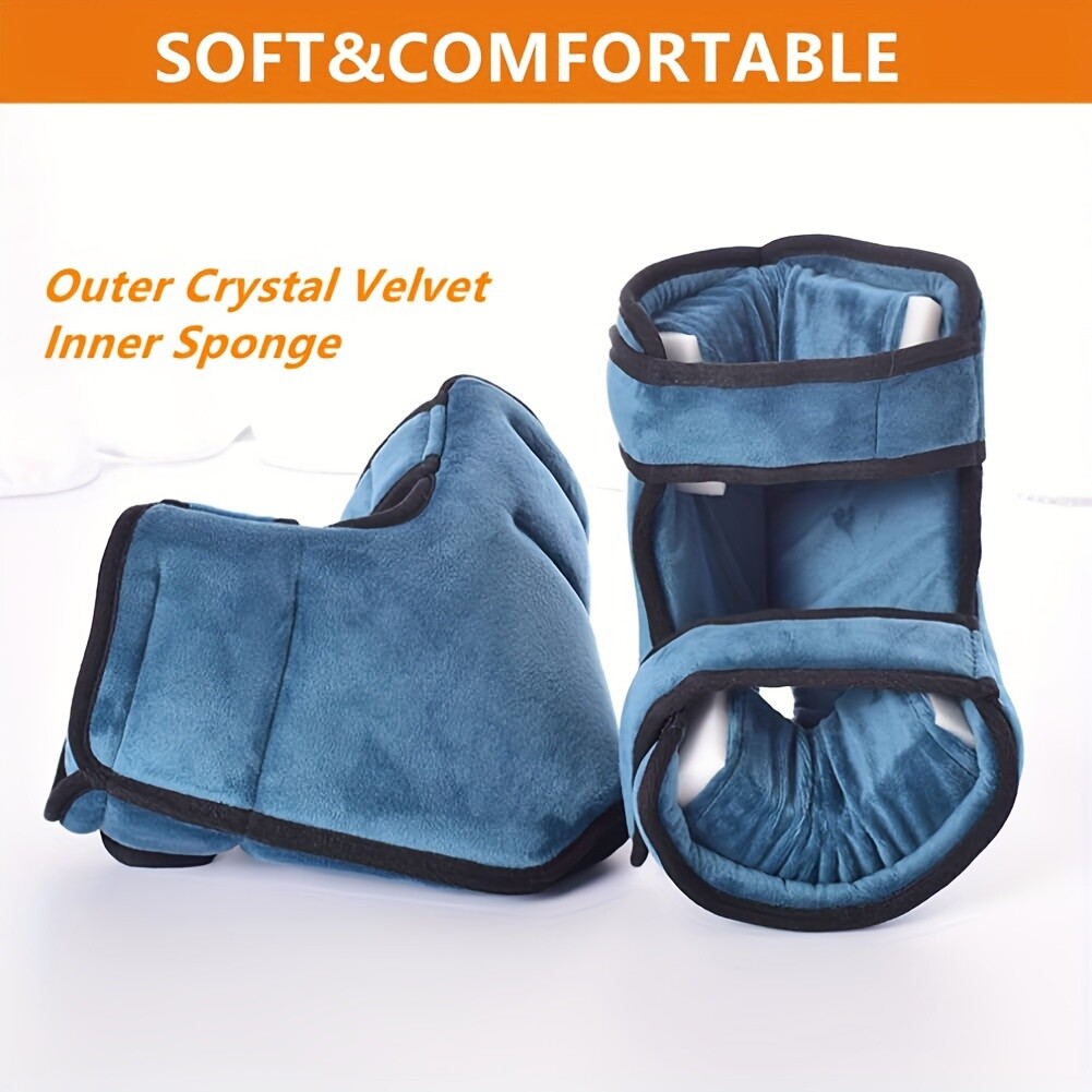 1/2Pcs Heel Protector Cushions with Hook-and-loop Fastener Straps Foot Pillows