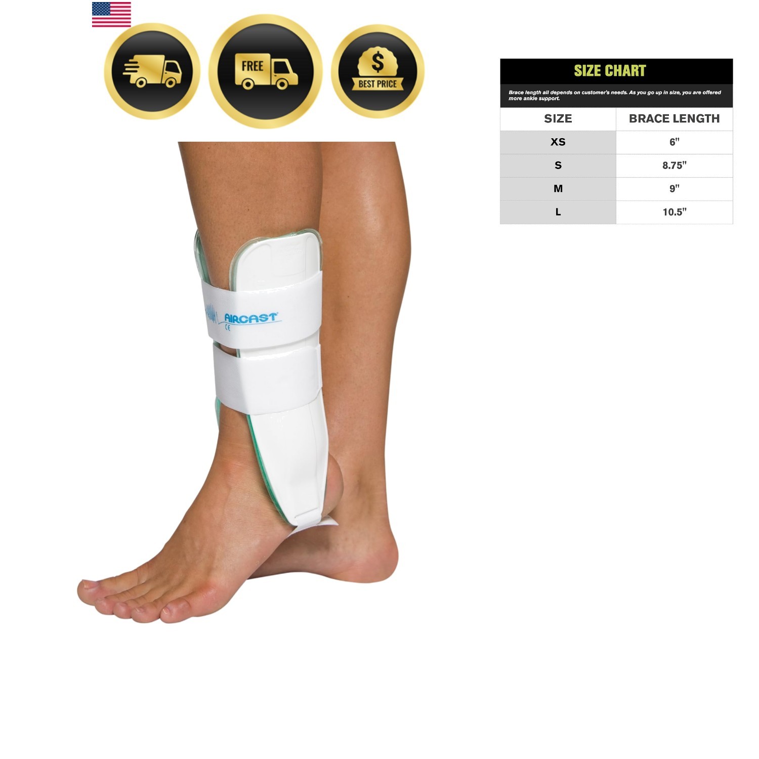 Air-Stirrup Ankle Support Brace