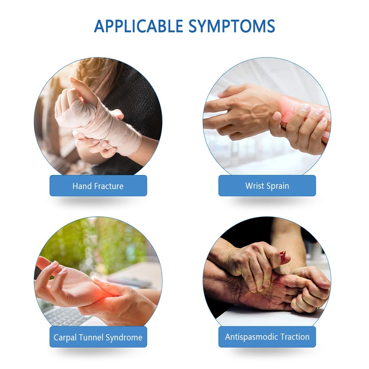 Soft Functional Resting Hand Splint Flexion Contractures – Stroke Hand Brace Res