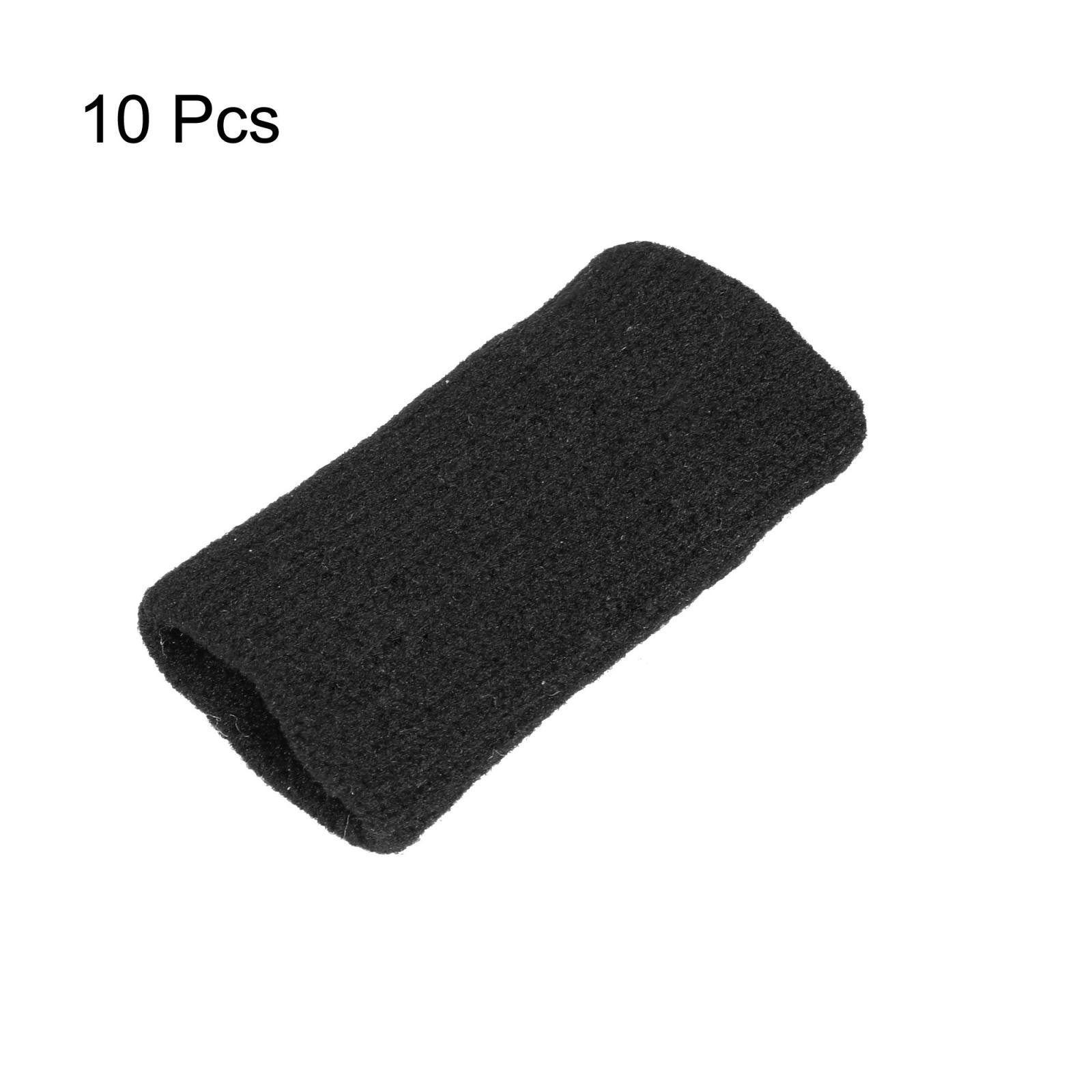 2.1″ × 1″ Black Finger Splints – Elastic Finger Sleeves for Sport Protection